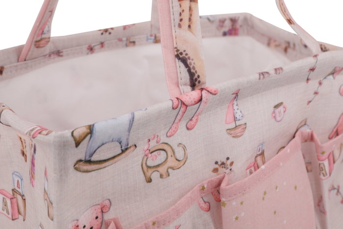 Aberto Design Cesta de Fieltro Rosa KALS-04348 Aberto Design Cesta de Fieltro Rosa KALS-04348